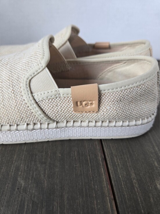 UGG Luciah Natural Canvas Jute Slip On Comfort Sneakers Women\'s Size 6 main image 8